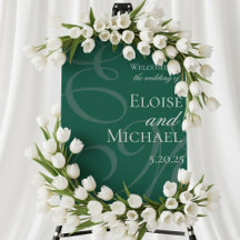 Sage Green Luxury Calligraphy Wedding