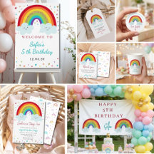 Magical Rainbow Birthday Party Collection