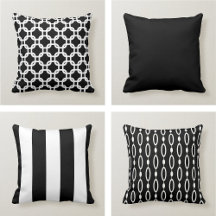 Black & White Throw Pillows