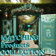 Emerald Green Elegant Quinceañera Suit