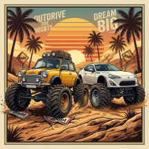 Monster-Driven Off-Road Ambition T-Shirt Collectio