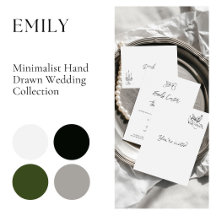 Emily • Minimalist Hand Drawn Wedding Collection