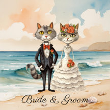 Cat Beach Wedding Party