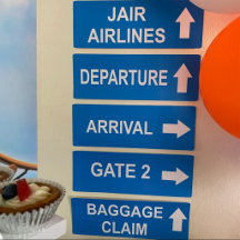 Airplane Party Signs, Airport Terminal Birthday