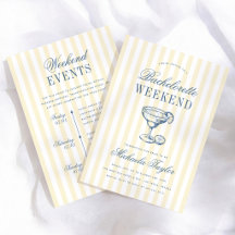 Retro Preppy Margarita Bachelorette Weekend