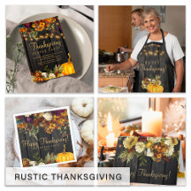 Rustic traditional Thanksgiving Dinner party