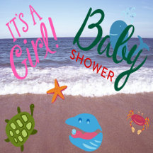 Ocean Critters Baby Girl Shower