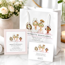 Cute minimal kids spa themed birthday celebration