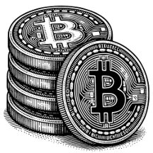 Bitcoin Yellow and Black Canvas 