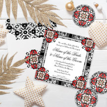 Holiday Oriental Damask Wedding