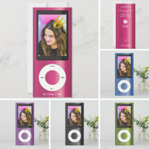 2000s Music Player Birthday Invitations