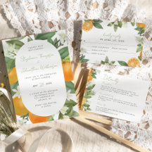Mandarin Orange Wedding Collection