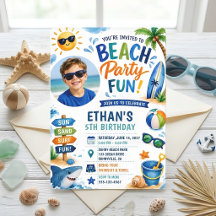 Tropical Beach Birthday Party Summer Collection