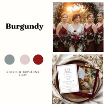 Burgundy & Ivory