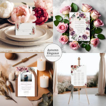 Autumn Elegance: Terracotta, Plum, and Burgundy