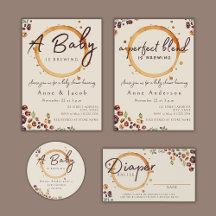 Coffee Rustic Baby Shower 