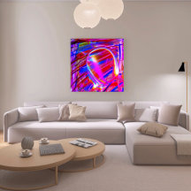 Unique Colorful Abstract Marble Liquified Wall Art