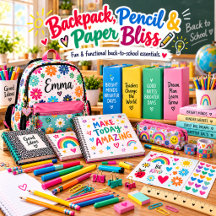 Backpack, Pencil & Paper Bliss