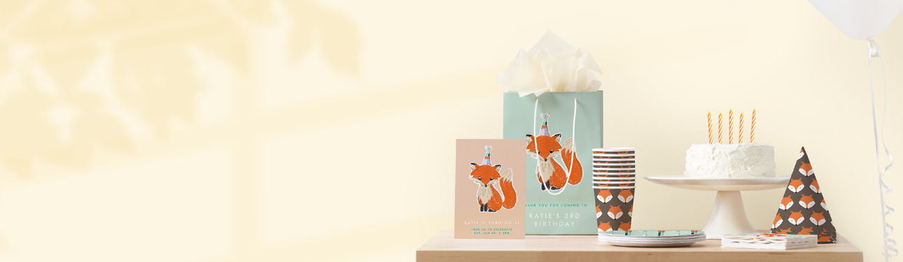 Birthday Invitations, Decor & Gifts - Personalize for all ages & all themes