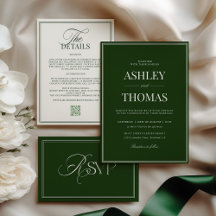 Old Money Dark Green Wedding Collection