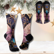 Purple Pink Gold Butterfly Custom Yoga Collection