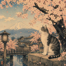桜と猫