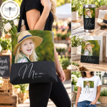 Mom Established Script Black Photo New Mom Gifts