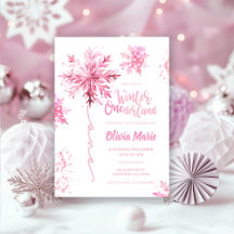 Snowflake Watercolor Winter ONEderland
