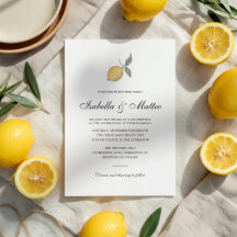 Lemon Wedding Collection | Amalfi Coast Italian 