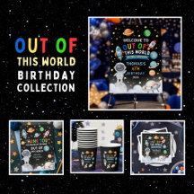 Outer Space Galaxy Space Ship Birthday Collection