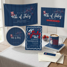 Vintage 4th of July BBQ Party Collection 2026 USA