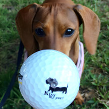 Kiss My Putt Dachshund Golf Gear