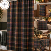 Dark Cottagecore Black Rust Plaid Decor & Gifts