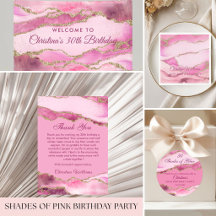 Shades of Pink Birthday Celebration Collection