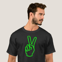 Neon Peace Signs