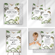 Jurassic Watercolor Dinosaur Birthday