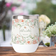 Peach Blush Pink Sage Green Floral Wedding