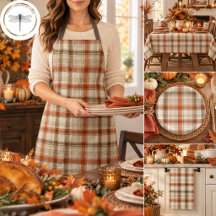 Thanksgiving Dinner Rustic Fall Classic Plaid Set