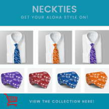 Hawaii Tropical Men's Neckties