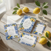 Mediterranean Lemon Wedding Collection 