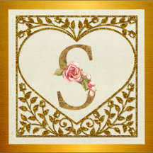 Personalized Floral Monogram, From A to Z