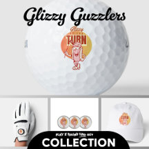 Retro Glizzy At The Turn Funny Golf Collection