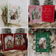 Pop Of Color Christmas Cards