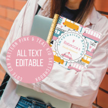 Whimsical Back To School Sketchbooks for Kids