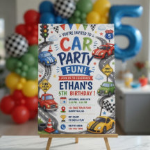 Race Car Birthday Party Collection | Personalized 