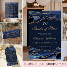 Shades of Blue Birthday Celebration Collection