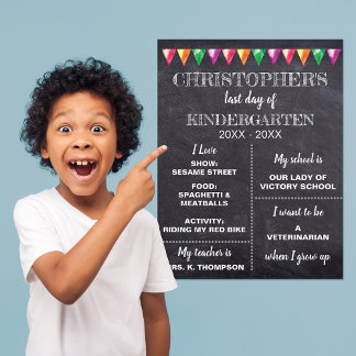 Recapping the year - We see milestone posters trend for “back to school” but the same design can also be used for graduation