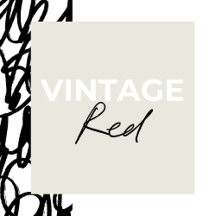 Vintage Red Floral |Thanksgiving Fall Autumn Feast