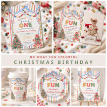 Oh What Fun Colorful Christmas Birthday