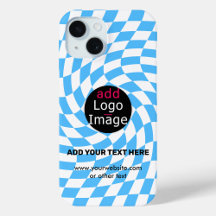 Modern Professional Custom Checker Pale Blue